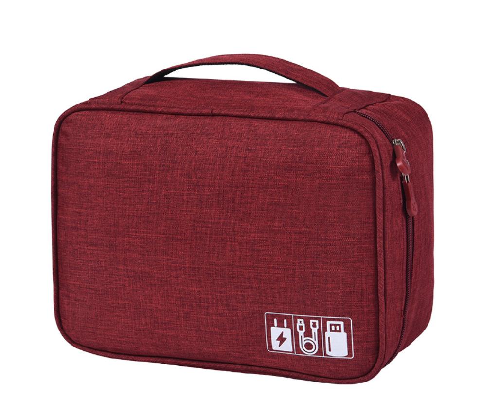 Travel Shock-proof Portable Organizer waterproof dustproof multifunction Mesh Zipper Pouch Shockproof Compact Double Layers Electronics Digital storage Accessories Bag