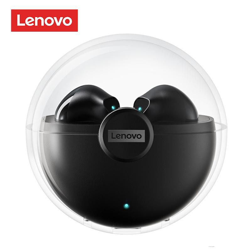 Lenovo LP80 True Wireless Bluetooth 5.0 Fashion Earphone TWS HD Music and handfree Earbuds type c high bass headphone headsets Microphone earpods earpod earpieces audio gaming with mic