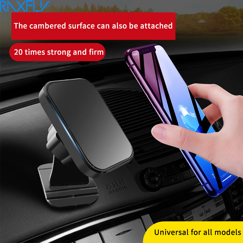 RAXFLY Magnetic Mobile Phone Holder Mobile Phone Universal Car Holder Magnetic Navigator Holder All Size Mobile Phones Samsung Apple Oppo Vivo Realme OnePlus Xiaomi
