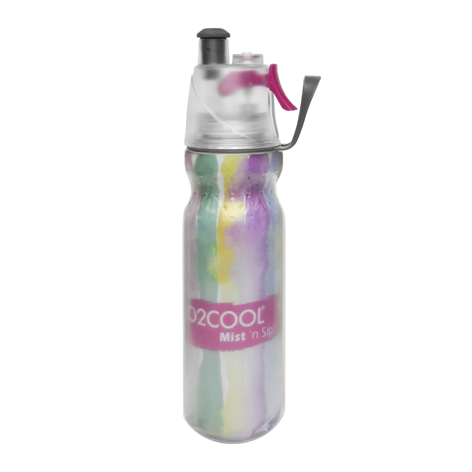 O2COOL Arctic Squeeze Mist 'N Sip Insulated Water Bottle 20 Oz