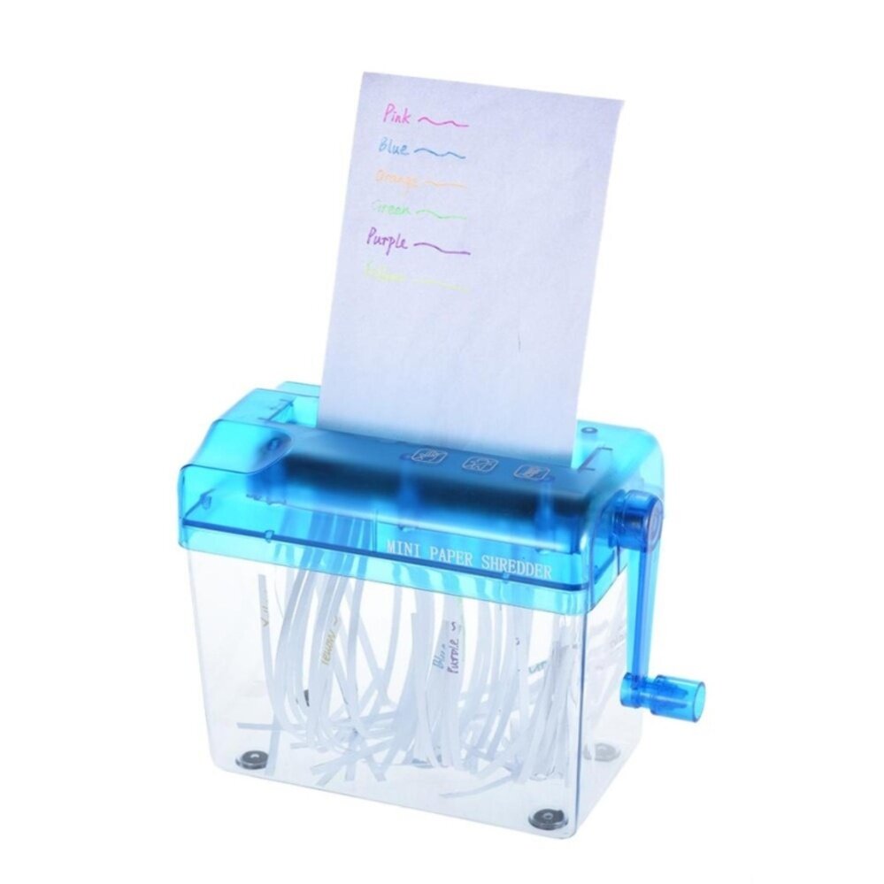 1 Pcs A6 Manual Hand Paper Shredder Document File Handmade Straight Cutting Machine Tool for School Office Home