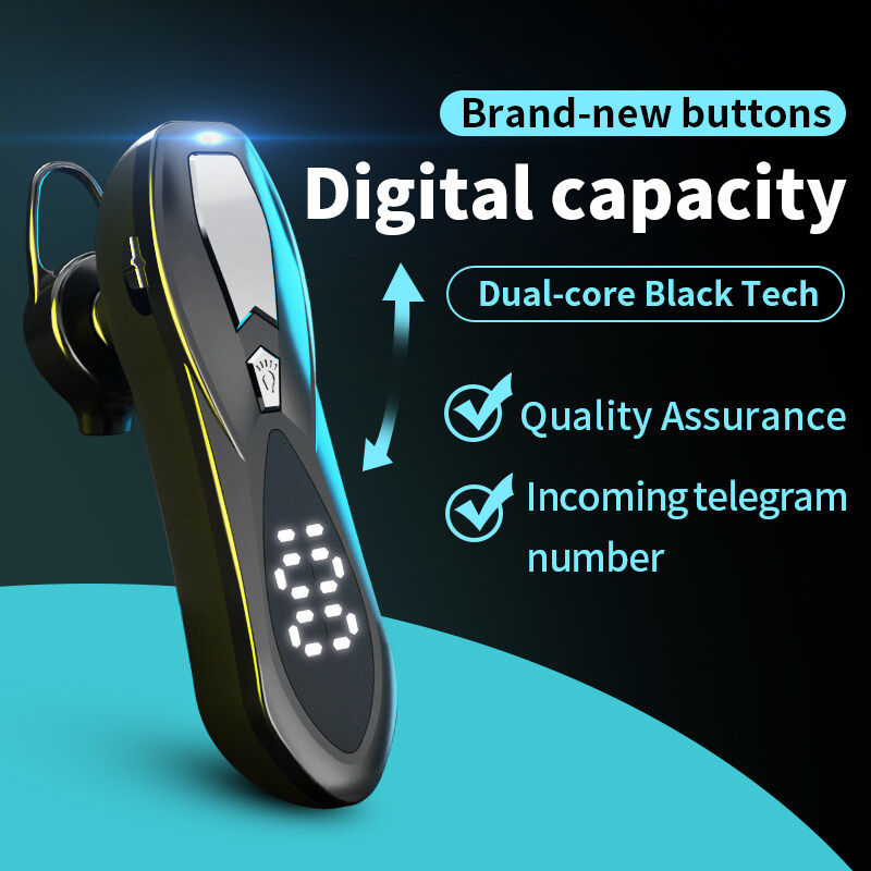 【Ready Stock】VITOG New V5.1 Wireless Bluetooth Headset with Mic/LED Digital Display,Handsfree Business Bluetooth Earphone,HD Call Sport Bluetooth Headsets For iphone Huawei Xiaomi Samsung Oppo ViVo Mo