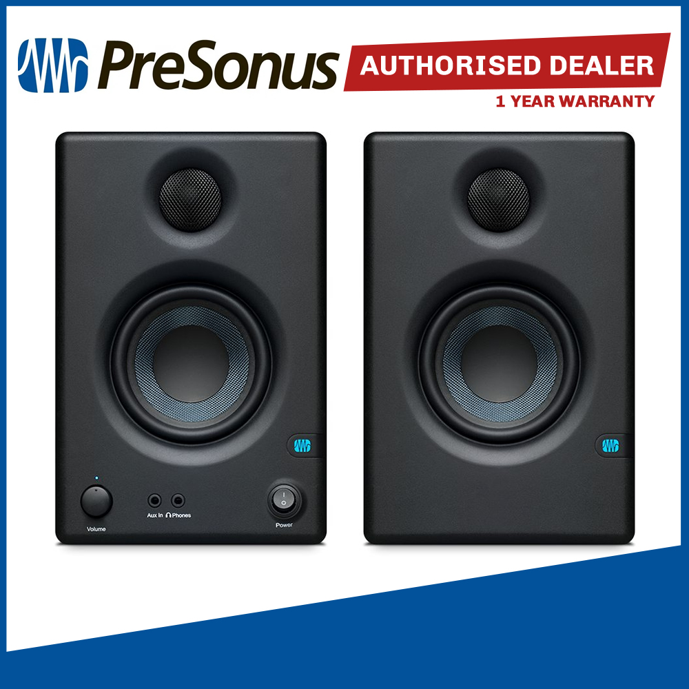PreSonus Eris E3.5 3.5 Powered Studio Monitors (Free Sound Isolation Pad)