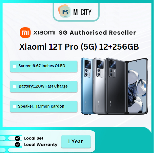 [Xiaomi] Mi 12T Pro 12+256G | 120W Fast Charge | Latest Model
