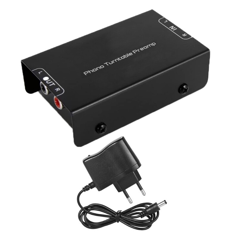 PP900 Ultra-Compact Phono Preamp Preamplifier RCA Input Output Signal Amplifier