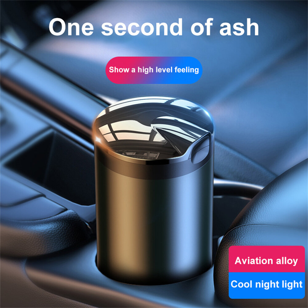New Car Cover With Light Ashtray Tide Brand With Light Car Ashtray Car Ashtray Household Ashtray