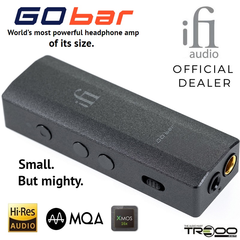 iFi GO bar MQA Type-C USB to 3.5mm/4.4mm Balanced USB DAC & Amplifier Adapter