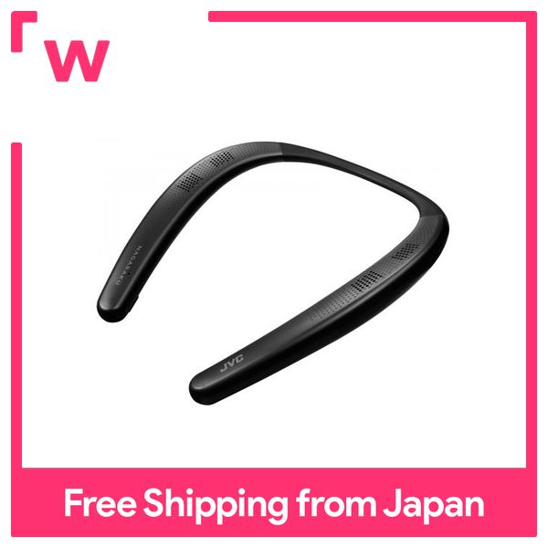 JVC SP-A7WT-B NAGARAKU wearable neck speaker wireless Bluetooth about 15 hours of continuous playback body about 83g lightweight design life waterproof black