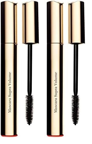 Clarins Supra Volume Mascara | Award-Winning | Volumizing and Lengthening | Double Volume Effect | Visibly Thickens and Smoothes Lashes | Clump-Free and Smudge-Proof | Long-Wearing | 0.2 Ounces