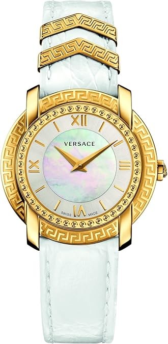 Versace Womens White 36 mm DV-25 Watch VAM010016